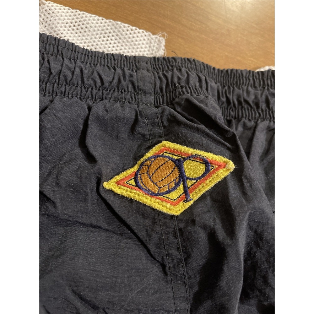 Ocean Pacific Swim Shorts Men XL Black Vintage OP Spellout 90's A5157 Volleyball